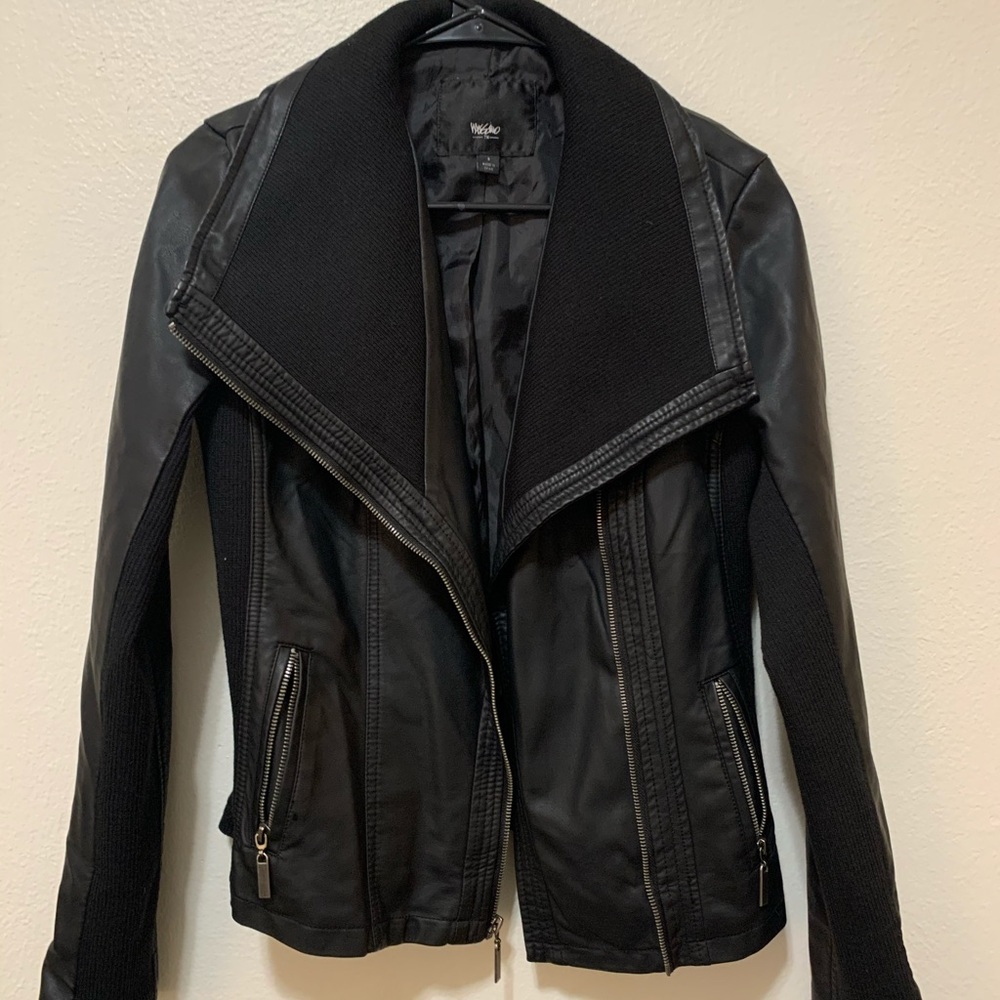 Faux leather jacket